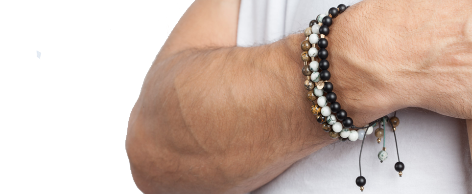 Bracciali unisex, uomo e donna con pietre dure naturali