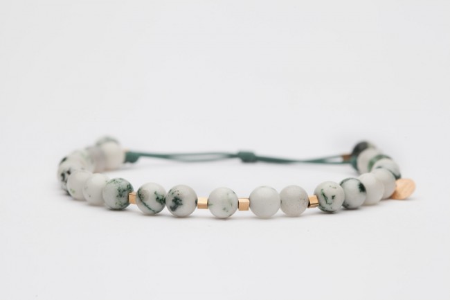 Bracciale con agata muschiata 