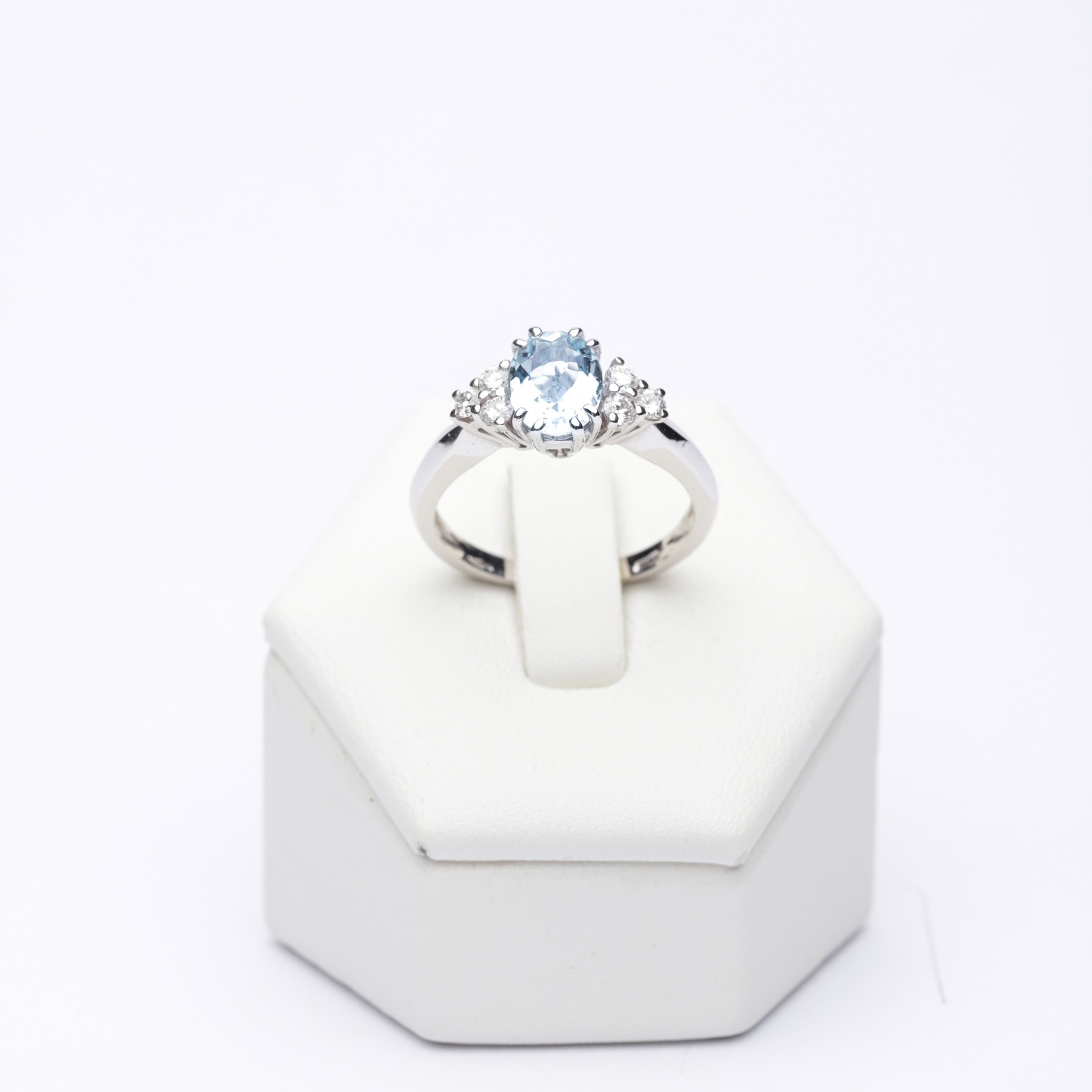 Anello Uomo In Argento 925 Con Acquamarina Naturale 3 Carati - Fatto A Mano, Taglia H-Z