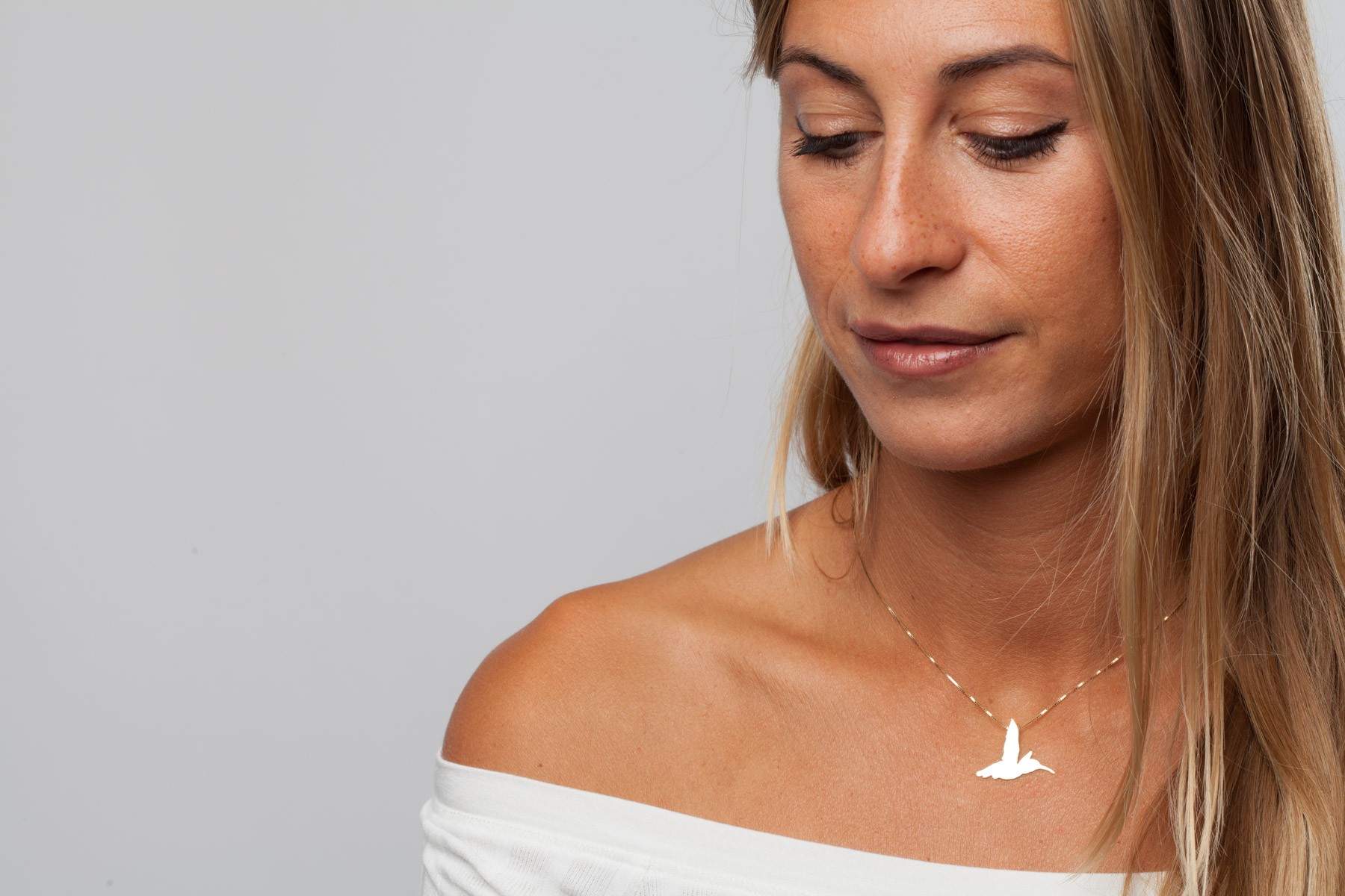 Ciondolo colibrì estivo fortunato in argento sterling massiccio 925 regalo da donna  36