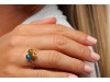 Anello donna con sfera colorata di Zircone, Anello Babol piccolo verde  | Nicolini Gioielli Shop
