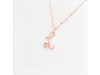 Nicolini Gioielli | Lettera alfabeto Iniziale L in oro rosa e perle. Made in Italy