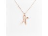 Nicolini Gioielli | Lettera alfabeto Iniziale N in oro rosa e perle. Made in Italy