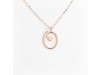 Nicolini Gioielli | Lettera alfabeto Iniziale O in oro rosa e perle. Made in Italy