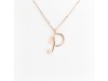 Nicolini Gioielli | Lettera alfabeto Iniziale P in oro rosa e perle. Made in Italy