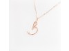 Nicolini Gioielli | Lettera alfabeto Iniziale B in oro rosa e perle. Made in Italy