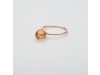 Anello donna con sfera colorata di Zircone, Anello Babol grande champagne  | Nicolini Gioielli Shop