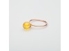 Anello donna con sfera colorata di Zircone, Anello Babol grande giallo  | Nicolini Gioielli Shop