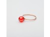 Anello donna con sfera colorata di Zircone, Anello Babol grande rosso  | Nicolini Gioielli Shop