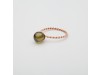 Anello donna con sfera colorata di Zircone, Anello Babol grande verde  | Nicolini Gioielli Shop
