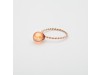 Anello donna con sfera colorata di Zircone, Anello Babol grande champagne  | Nicolini Gioielli Shop