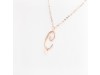 Nicolini Gioielli | Lettera alfabeto Iniziale C in oro rosa e perle. Made in Italy