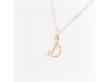 Nicolini Gioielli | Lettera alfabeto Iniziale D in oro rosa e perle. Made in Italy