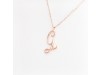 Nicolini Gioielli | Lettera alfabeto Iniziale G in oro rosa e perle. Made in Italy