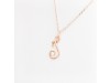 Nicolini Gioielli | Lettera alfabeto Iniziale I in oro rosa e perle. Made in Italy