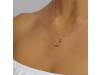 Nicolini Gioielli | Lettera alfabeto Iniziale B in oro rosa e perle. Made in Italy