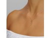 Nicolini Gioielli | Lettera alfabeto Iniziale C in oro rosa e perle. Made in Italy