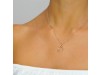 Nicolini Gioielli | Lettera alfabeto Iniziale S in oro rosa e perle. Made in Italy