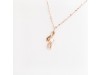 Nicolini Gioielli | Lettera alfabeto Iniziale J in oro rosa e perle. Made in Italy