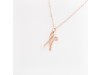 Nicolini Gioielli | Lettera alfabeto Iniziale N in oro rosa e perle. Made in Italy