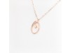 Nicolini Gioielli | Lettera alfabeto Iniziale O in oro rosa e perle. Made in Italy