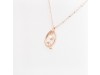Nicolini Gioielli | Lettera alfabeto Iniziale Q in oro rosa e perle. Made in Italy