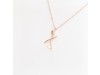 Nicolini Gioielli | Lettera alfabeto Iniziale X in oro rosa e perle. Made in Italy
