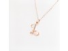Nicolini Gioielli | Lettera alfabeto Iniziale Z in oro rosa e perle. Made in Italy