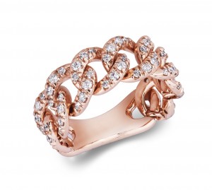 Anello groumette rosa