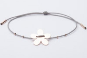 Bracciale minimal con fiore