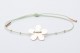 Bracciale minimal con fiore