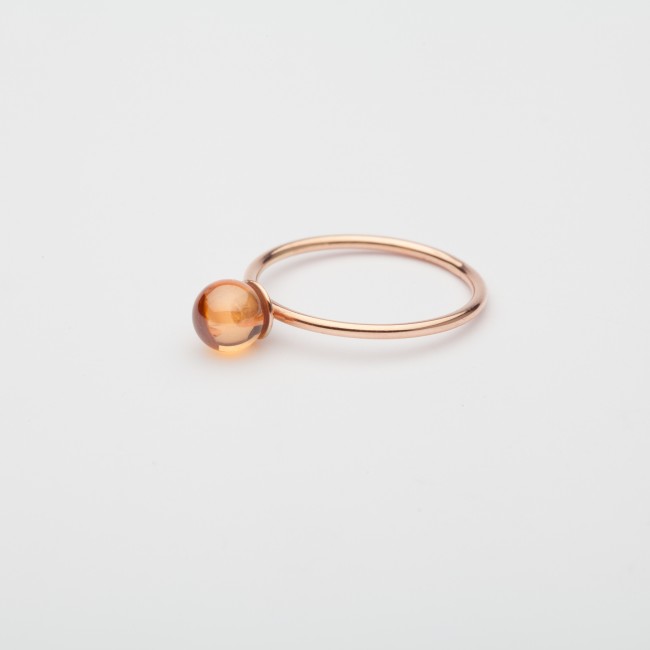 Small Babol ring champagne