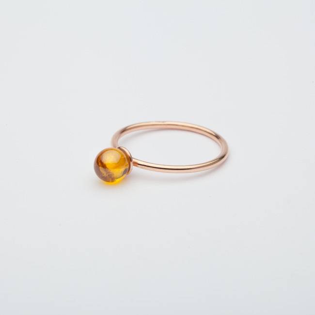 Small Babol ring yellow