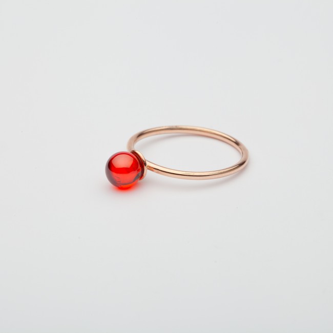 Small Babol ring red