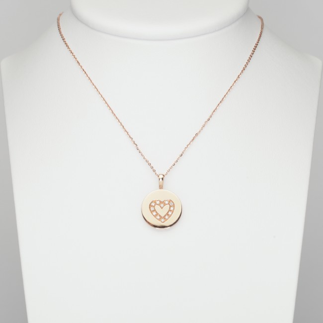 Charm with heart of diamonds