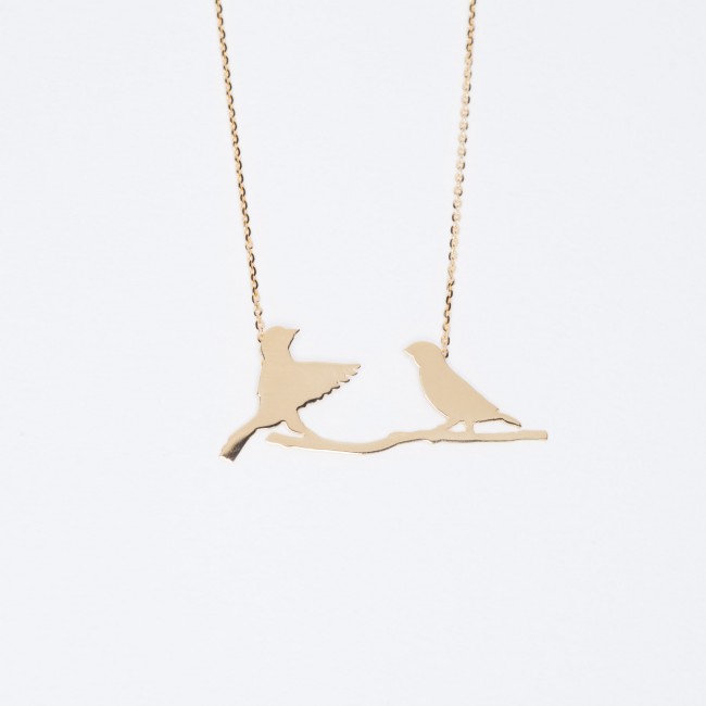 Necklace with birds