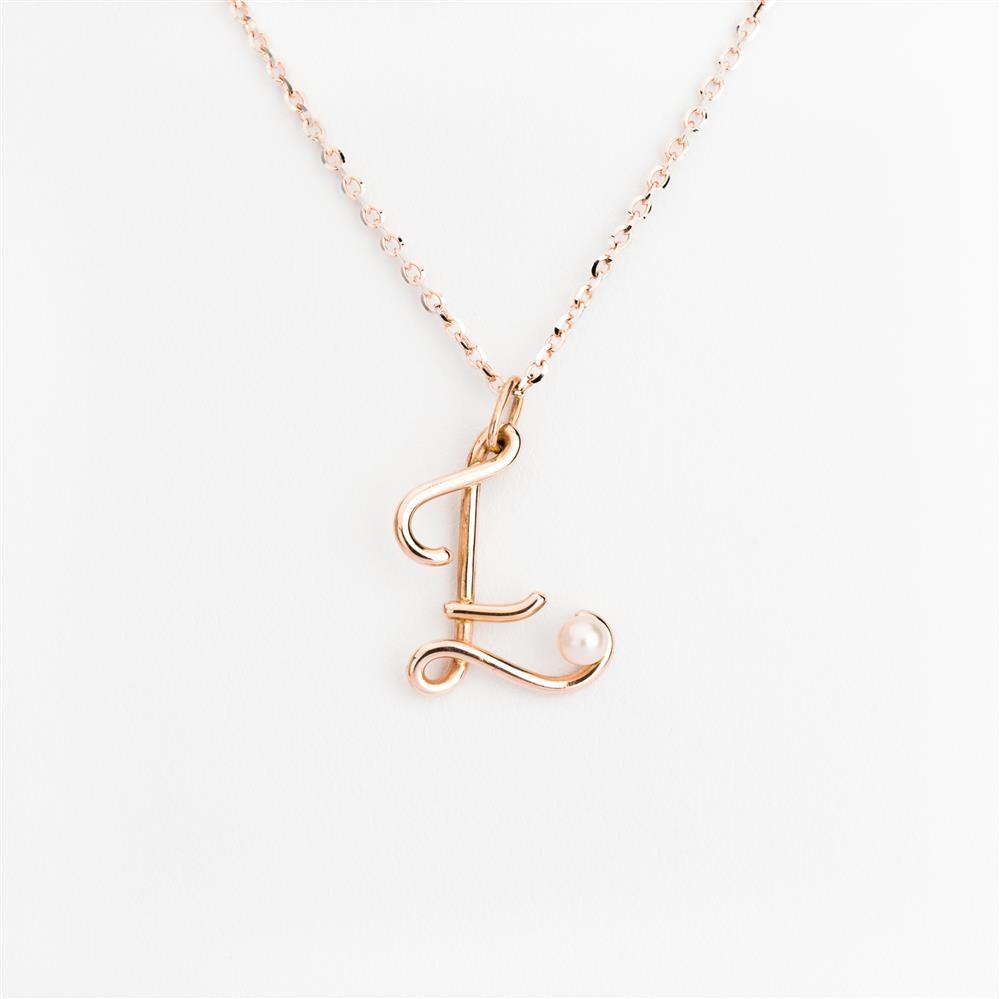 Z necklace rose gold online