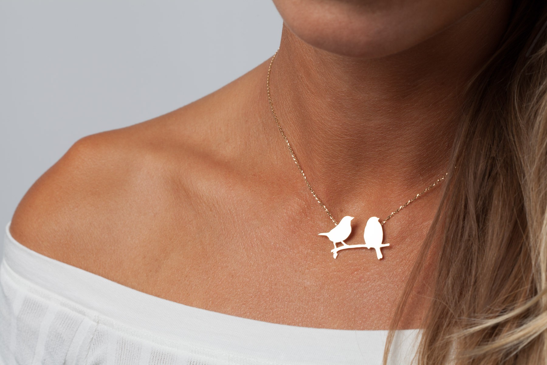Birds on a branch necklace discount