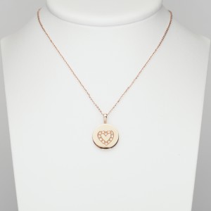 Charm with heart of diamonds