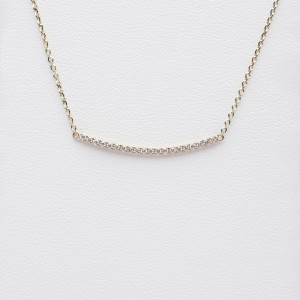 Diamond bar yellow gold