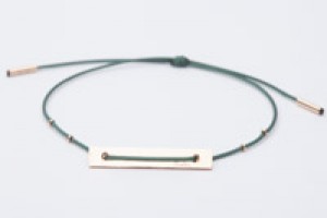 Minimal bracelet, rectangular two holes