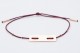 Mimimal rectangular bracelet with four holes