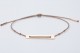 Minimal bracelet, rectangular two holes