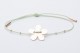 Minimal flower bracelet