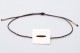 Minimal square bracelet, unisex