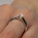 Solitaire ring with hidden heart