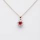 Ruby and diamonds pendant