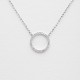 Diamond circle necklace