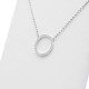 Diamond circle necklace