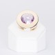 Ring in 18 kt yellow gold with natural amethyst